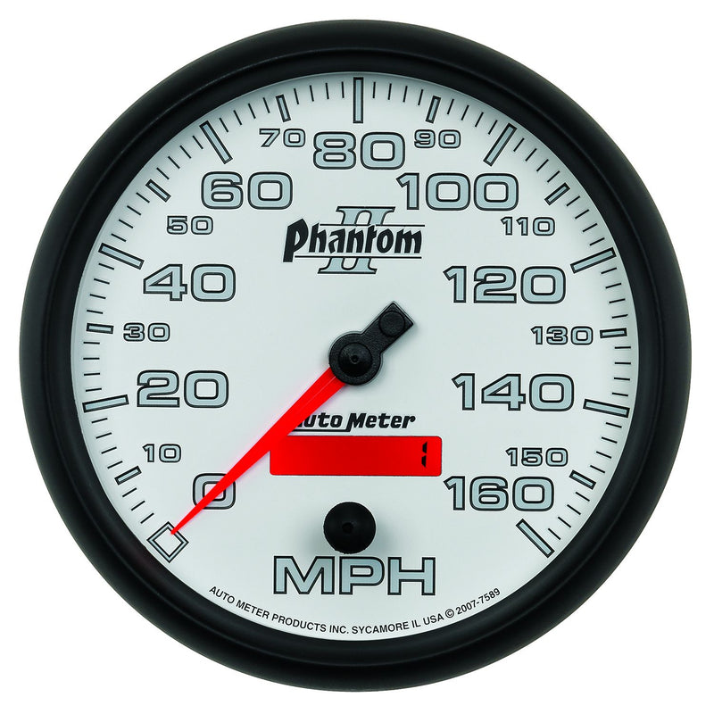 AutoMeter Phantom II 5in Speedo 160Mph AU7589