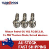 Nissan Patrol GU Y61 RD28 2.8L Titanium Turbo Charger Stud Kit