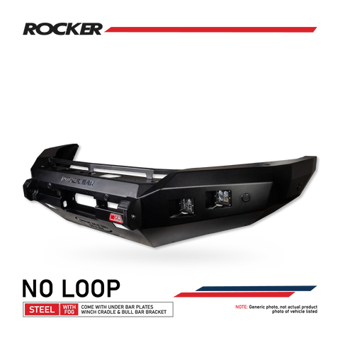 MCC Rocker 078-01SQ No Loop Bull Bar - Toyota LandCruiser 100 Series 1990-1998