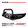 MCC Rocker 078-01SQSBL Single Sand Black Loop Bull Bar - Ford Ranger 2016-2019