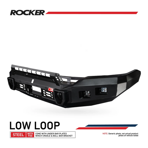 MCC Rocker 078-01SQL Single Low Loop Bull Bar - Ford Ranger Raptor 2022+