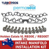 Holden Calais VL 3.0L Permaseal Intake Manifold Titanium Stud & Gasket Kit