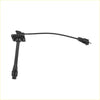 Black ignition coil with flexible wire and plastic connectors for 7mm spark plug ignition wires 4pcs toyota solara 1999