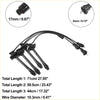 Black ignition coil wires with molded plastic connectors 10.3mm diameter 4pcs 7mm spark plug wires for 1999 toyota solara 2.2l