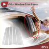 Clear transparent car door pillar window trim cover for toyota land cruiser lc300 side windows