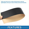Black plastic door pillar window trim with beige backing for toyota highlander 2022-2024 durable and lightweight