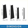 8 pcs black plastic door pillar window trim panels in four sizes for Toyota Highlander 2022-2024