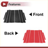 Black and red textured car floor mats with ribbed design featured with 8 pcs carbon fiber door pillar trim for toyota noah