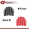 8 pcs carbon fiber car door pillar window trim with red accents for 2023-2024 Toyota Prius shown from back side