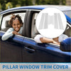Silver pillar window trim cover for toyota chr car doors 8 pcs chrome silver tone 2017-2023