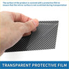 Black carbon fiber patterned transparent protective film for 8 pcs door pillar window trim on toyota highlander