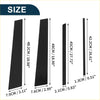 Black rectangular car door trim panel with size labels for 8 pcs door pillar window trim toyota innova 2016-2022