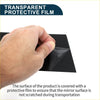 Black rectangular mirror surface with transparent protective film on 8 pcs door pillar window trim for toyota innova