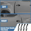 8 x abs carbon fiber textured black door handle cover trim for toyota tacoma truck doors