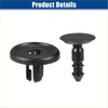 Black plastic automotive fasteners with circular head and tapered pin 80 pcs front fender retainer clips for Toyota