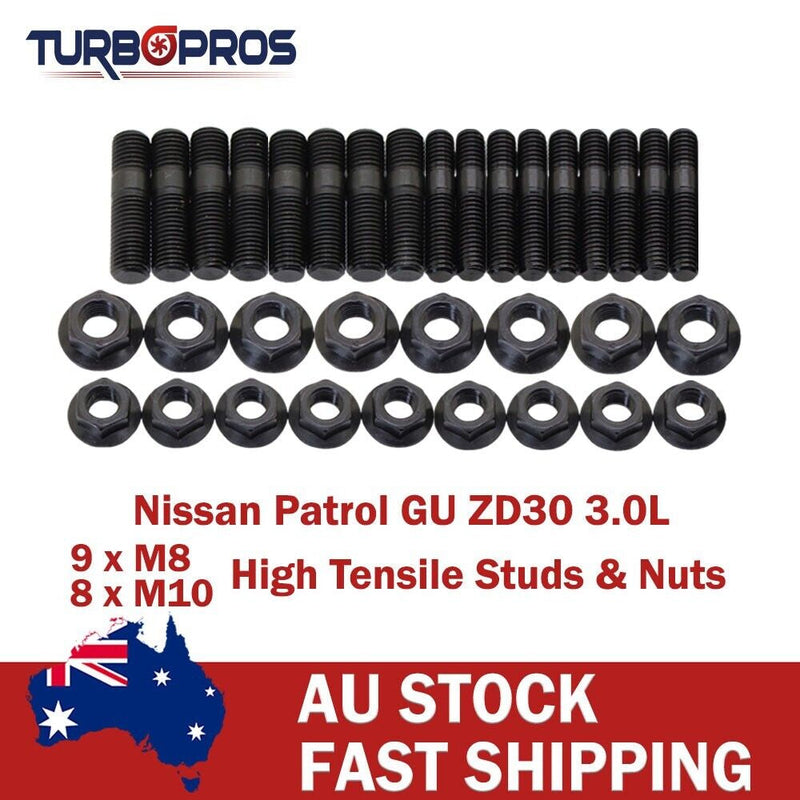 Nissan Patrol GU ZD30 3.0L High Tensile Exhaust Manifold Egr&Turbo Stud Kit