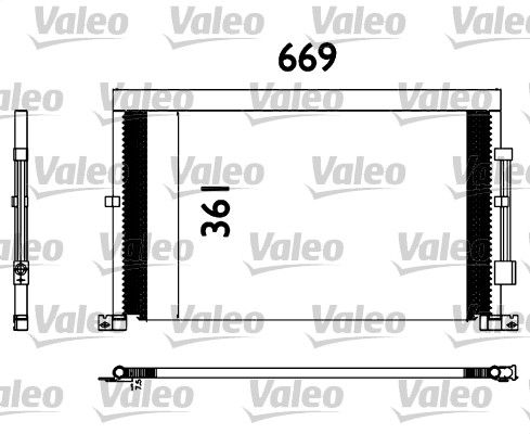 Valeo Air Conditioning Condenser Parallel Flow Inlet Pad