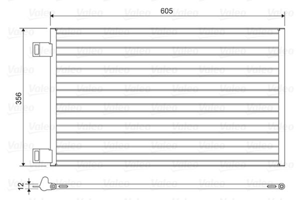 Valeo Air Conditioning Condenser Parallel Flow Inlet Pad
