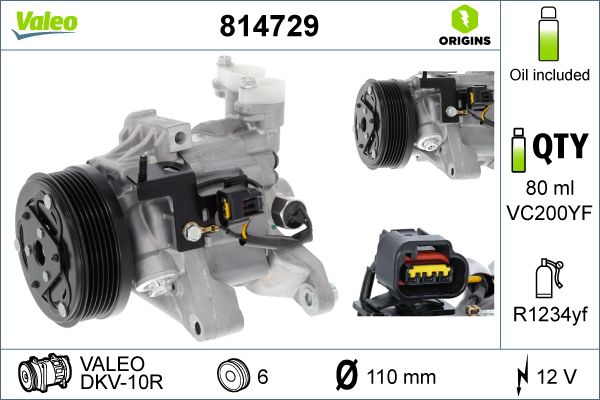Valeo Subaru Forester S11 08-15 Subaru Impreza G12 09-15