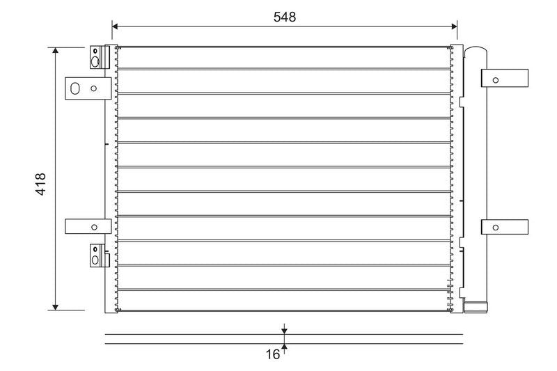 Valeo Air Conditioning Condenser Parallel Flow