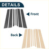 Black and beige textured carbon fiber 8pcs door pillar window trim strips for toyota innova an140 with sleek design
