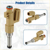 Tan plastic fuel injector with metallic silver stem black tip and orange blue o-ring for toyota tundra 8pcs set
