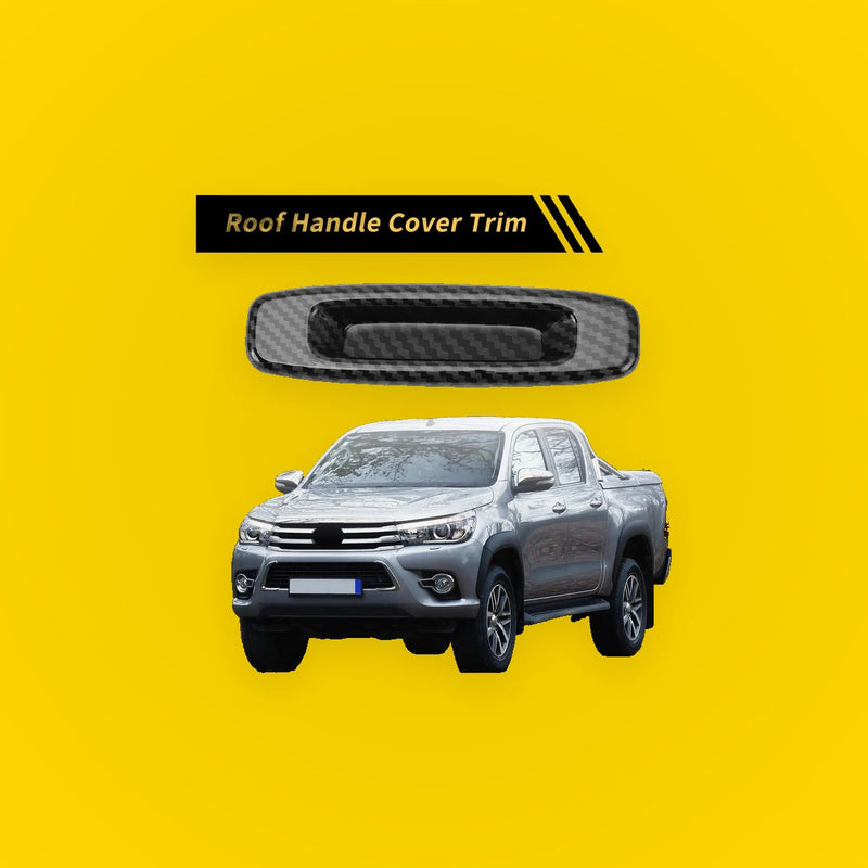 Carbon Fiber Roof Handle Cover Trim for Toyota Tundra