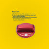 Metal Gas Fuel Tank Cap Cover Sticker Red for Toyota