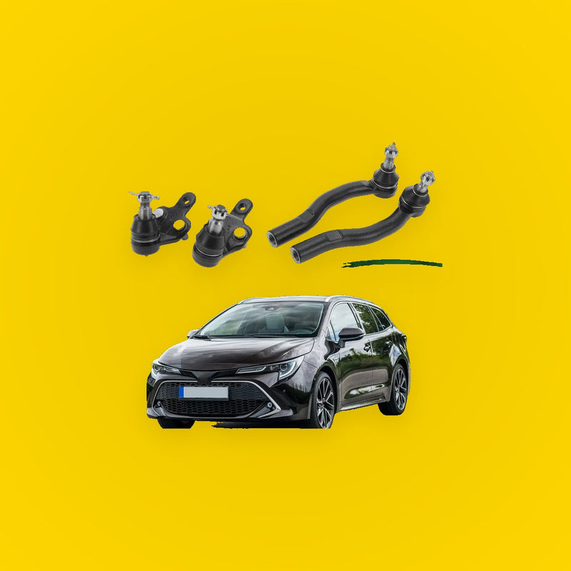 4 Pcs Front Suspension Kit Tie Rod Ends & Ball Joints for