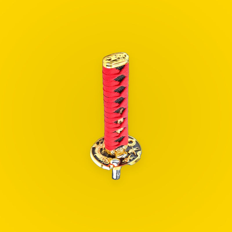 15cm Red/Black Katana Samurai Gear Knob