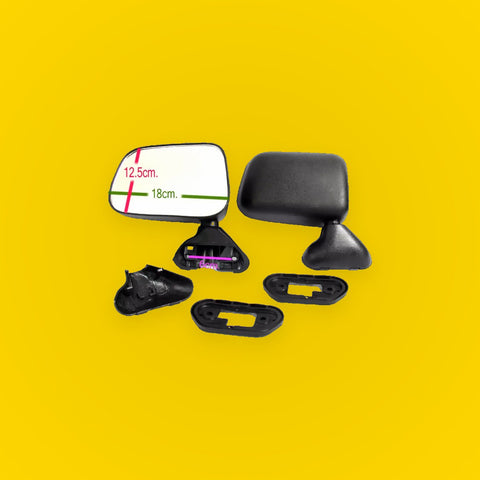Black Door Mirror x2 for Toyota Hilux Mighty-X 4Runner