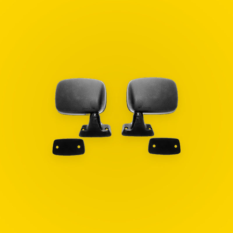 Black Door Mirrors for Toyota Hilux 1978-1984