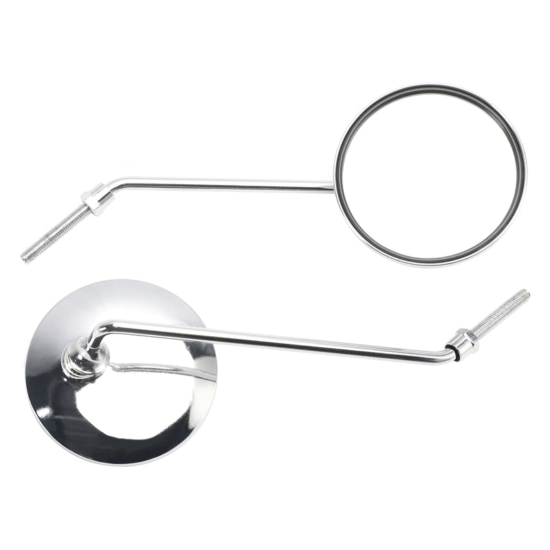 REAR VIEW MIRRORS CHROME MIRROR ROUND 8MM Fits HONDA PASSPORT C50 C70 C90