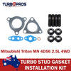 Mitsubishi MN Triton 4WD 4D56 2.5L Turbo Installation Stud & Gasket Kit