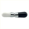 9cm toshi gear knob with sleek two-toned white and black glossy finish and a polished chrome hinge