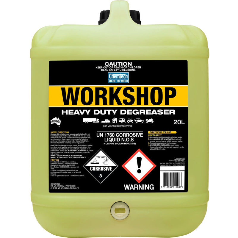Chemtech Workshop Heavy Duty Degreaser 20L