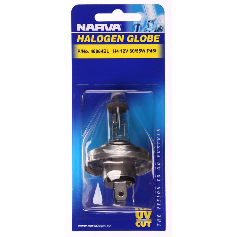 Narva Halogen Headlight Globe H4 P45T R2 12V 60/55W