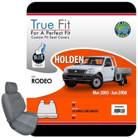 True Fit Tailored Seat Covers Fits Holden Rodeo RA Single