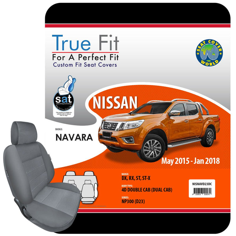 True Fit Tailored Seat Covers Fits Nissan Navara NP300