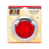 LED Autolamps Multi Volt Round Stop/Tail/Turn Lamp Chrome