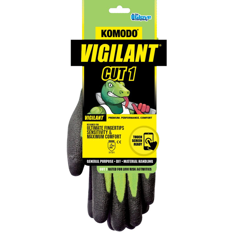 Komodo Vigilant Cut 1 Touch Screen Gloves Medium 631202