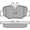 Meyle Original Brake Pad Set Rear 025 240 0817