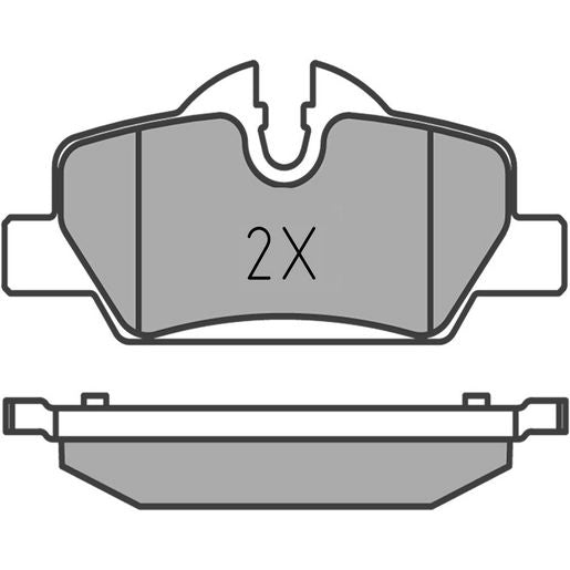 Meyle Original Brake Pad Set Rear 025 259 8016