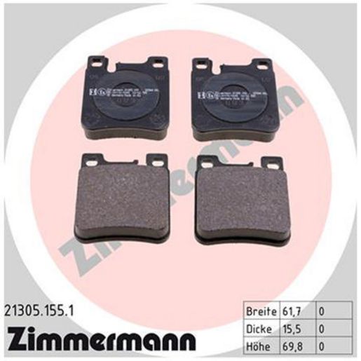 Zimmermann Brake Pad Rear Set 21305.155.1