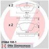 Zimmermann Brake Pad Front Set 21664.195.1