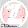Zimmermann Brake Pad Rear Set 23078.160.1