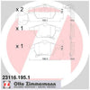 Zimmermann Brake Pad Front Set 23116.195.1