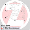 Zimmermann Brake Pad Front Set 23587.200.1