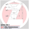 Zimmermann Brake Pad Front Set 24705.200.1