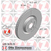 Zimmermann OE Coat Z Brake Rotor Pair 375mm Front